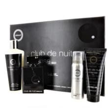 ARMAF CLUB DE NUIT INTENSE 4 PCS SET FOR MEN: 3.6 EAU DE TOILETTE SPRAY + 3.4 SHOWER GEL + 1.7 PERFUME BODY SPRAY + 8.4 SHAMPOO by ARMAF